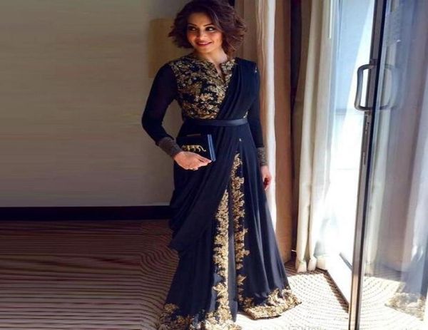 long sleeve evening dress muslim arabic evening gowns for woman elegant gold appliques formal dresses 20185916790, Black;red
long sleeve evening dress muslim arabic evening gowns for woman elegant gold appliques formal dresses 20185916790, Black;red
