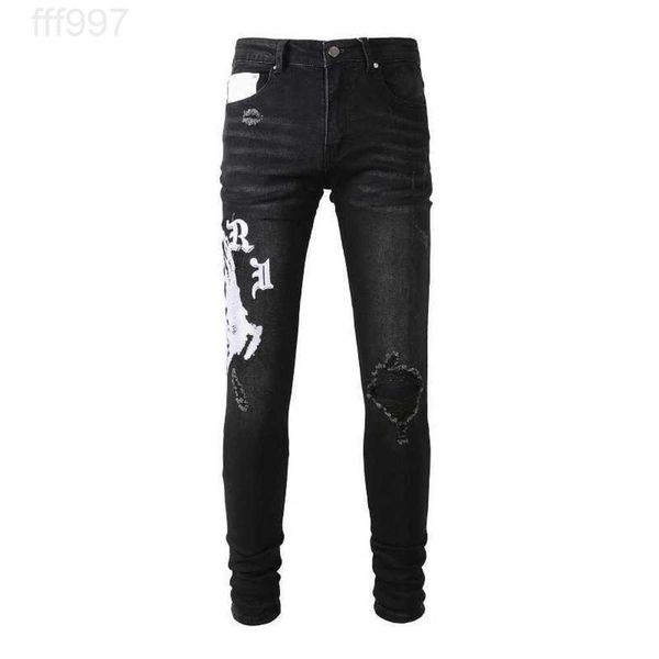men's jeans amirs designer fashion pants cool stylish leisure ripped brand street patch embroidery high slim fit wwrk, Blue
men's jeans amirs designer fashion pants cool stylish leisure ripped brand street patch embroidery high slim fit wwrk, Blue