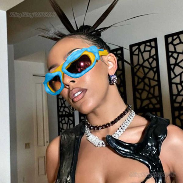 y2k millennium style sunglasses women's fashion personality irregular sports windproof irregular sunglasses men, White;black
y2k millennium style sunglasses women's fashion personality irregular sports windproof irregular sunglasses men, White;black