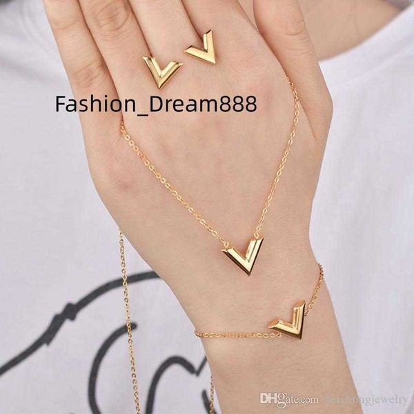 beichong letter v charm bracelet necklace earrings sets for women stainless steel silver gold chain bracelet v triangle cute stud earrings, Black
beichong letter v charm bracelet necklace earrings sets for women stainless steel silver gold chain bracelet v triangle cute stud earrings, Black