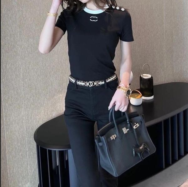 23-womens t shirt designer for women shirts with letter and dot fashion tshirt with embroidered letters summer short sleeved tee woman clot, White
23-womens t shirt designer for women shirts with letter and dot fashion tshirt with embroidered letters summer short sleeved tee woman clot, White