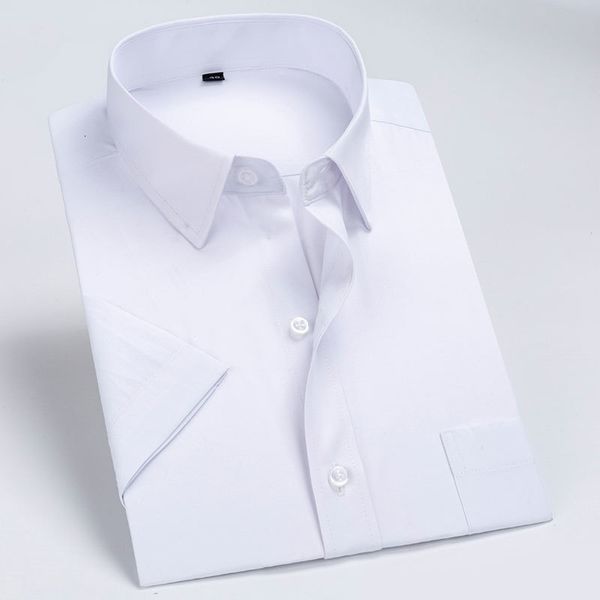 men's dress shirts fashion men short sleeve shirt solid color formal business soft standardfit summer work smart casual 230628, White;black
men's dress shirts fashion men short sleeve shirt solid color formal business soft standardfit summer work smart casual 230628, White;black