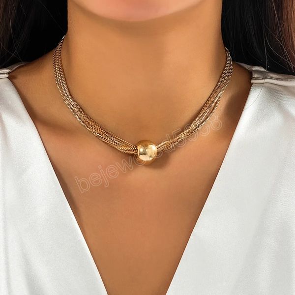 layered chain with big ball short choker necklace for women trendy chunky collar on neck fashion jewelry accessories female, Golden;silver
layered chain with big ball short choker necklace for women trendy chunky collar on neck fashion jewelry accessories female, Golden;silver