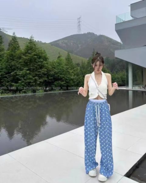 new 2023 summer letter casual pants high waist drop loose slim elastic waist wide leg pants, Black;white
new 2023 summer letter casual pants high waist drop loose slim elastic waist wide leg pants, Black;white