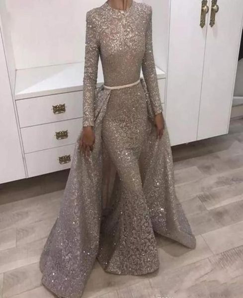 2020 bling silver gold sequined prom dresses lace jewel neck mermaid sequins long sleeves overskirts evening dress wear part4621861, Black
2020 bling silver gold sequined prom dresses lace jewel neck mermaid sequins long sleeves overskirts evening dress wear part4621861, Black