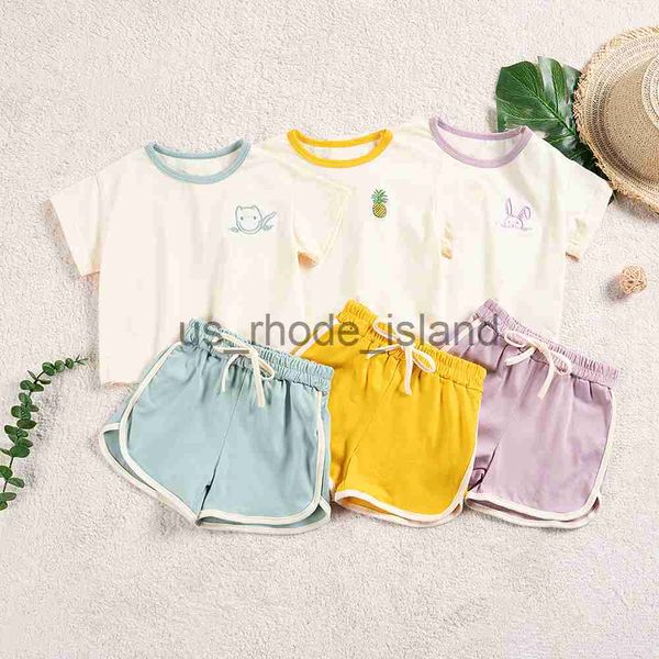 t-shirts summer children tracksuits 2023 girls and boys clothes sets t-shirt and short pants 2pcs kids clothing suits x0628, Blue
t-shirts summer children tracksuits 2023 girls and boys clothes sets t-shirt and short pants 2pcs kids clothing suits x0628, Blue