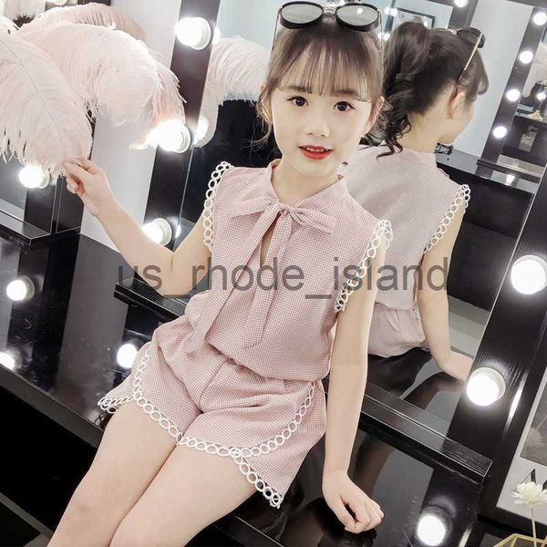 t-shirts 2023 summer clothes for kids girls cute plaid lace t shirt + shorts pants teenager outfits casual 3 4 5 6 7 8 9 10 11 12 year x0628, Blue
t-shirts 2023 summer clothes for kids girls cute plaid lace t shirt + shorts pants teenager outfits casual 3 4 5 6 7 8 9 10 11 12 year x0628, Blue