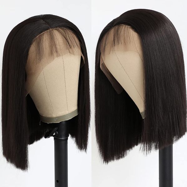 16 inch lace front bob wigs straight hair natural black bob wigs natural hairline with baby hair for black women, Black;brown
16 inch lace front bob wigs straight hair natural black bob wigs natural hairline with baby hair for black women, Black;brown