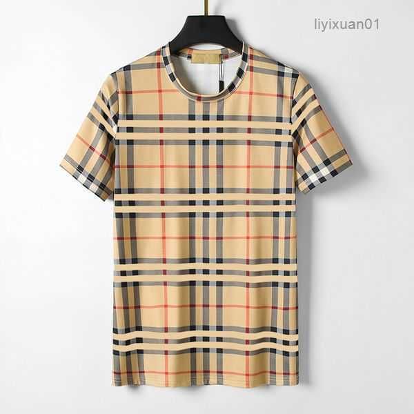 designer men's t-shirt black and white beige plaid stripe brand pure cotton breathable slim casual shirt street same style women's, White;black
designer men's t-shirt black and white beige plaid stripe brand pure cotton breathable slim casual shirt street same style women's, White;black