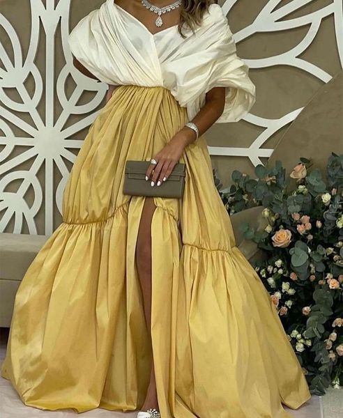 urban dresses long taffeta evening aline prom dress front slit pleated vneck formal party gowns robe de soiree 230627, White;black
urban dresses long taffeta evening aline prom dress front slit pleated vneck formal party gowns robe de soiree 230627, White;black