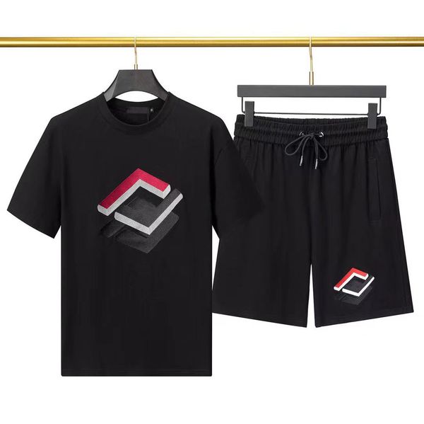 short sleeved set for men's 2023 summer new fashion t-shirt paired with letter printed shorts designer two-piece set, Gray
short sleeved set for men's 2023 summer new fashion t-shirt paired with letter printed shorts designer two-piece set, Gray