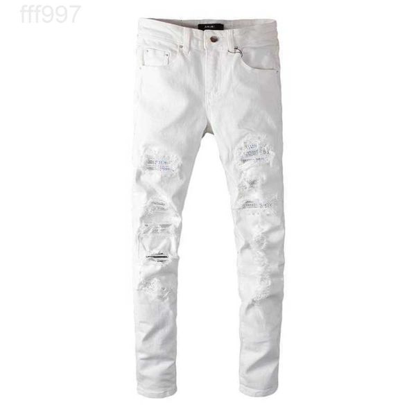 men's jeans amirs designer fashion pants cool stylish leisure ripped brand youth rotten hole pasted cloth middle zipper white uibv, Blue
men's jeans amirs designer fashion pants cool stylish leisure ripped brand youth rotten hole pasted cloth middle zipper white uibv, Blue