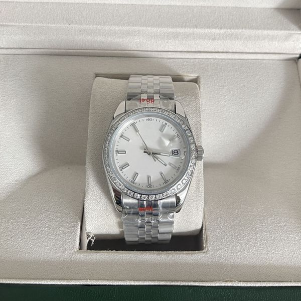 fashion women aaa quality automatic mechanical movement luxury diamond watch mens designer reloj watch white dial silver band wristwatches, Slivery;brown
fashion women aaa quality automatic mechanical movement luxury diamond watch mens designer reloj watch white dial silver band wristwatches, Slivery;brown