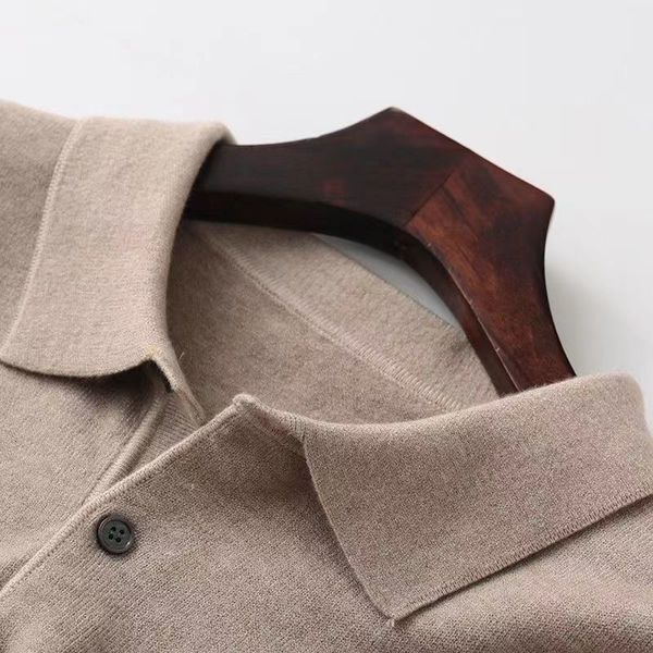 men's tshirts cashmere cotton blend turndown collar sweater men autumn winter mature male business casual lapel knitted pullover 23062, White;black
men's tshirts cashmere cotton blend turndown collar sweater men autumn winter mature male business casual lapel knitted pullover 23062, White;black