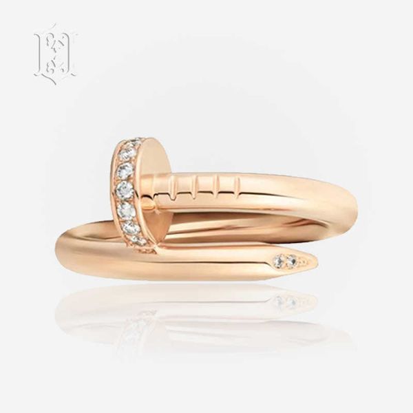 designer new american carti nail ring men's and women's 18k rose gold mesh red colorless fashion versatile, Golden;silver
designer new american carti nail ring men's and women's 18k rose gold mesh red colorless fashion versatile, Golden;silver