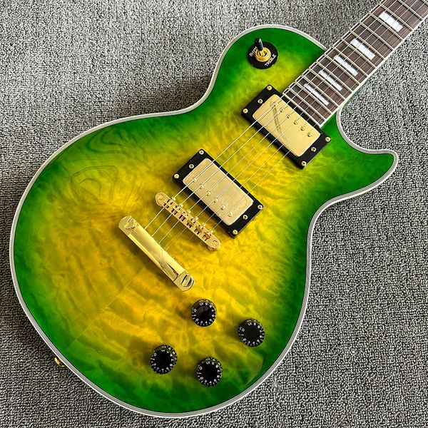 custom shop, caston green big flower electric guitar, rosewood fretboard, gold hardware, ing
custom shop, caston green big flower electric guitar, rosewood fretboard, gold hardware, ing