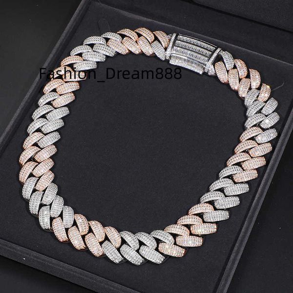 custom jewelry 25mm 2 tones 925 sterling silver vvs baguette moissanite diamond iced out heavy cuban link chain
custom jewelry 25mm 2 tones 925 sterling silver vvs baguette moissanite diamond iced out heavy cuban link chain
