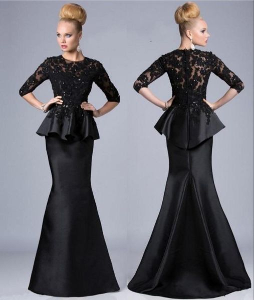 mother of the bride dresses mermaid jewel neck 34 sleeves lace appliques beaded peplum plus size party dress black evening gowns5140248, Black;red
mother of the bride dresses mermaid jewel neck 34 sleeves lace appliques beaded peplum plus size party dress black evening gowns5140248, Black;red