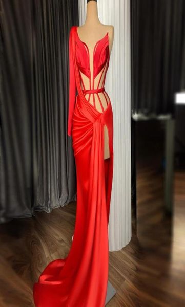 red illusion high side split long prom dresses one shoulder satin red carpet prom gowns formal dress evening gowns abendkleid5831915, Black
red illusion high side split long prom dresses one shoulder satin red carpet prom gowns formal dress evening gowns abendkleid5831915, Black