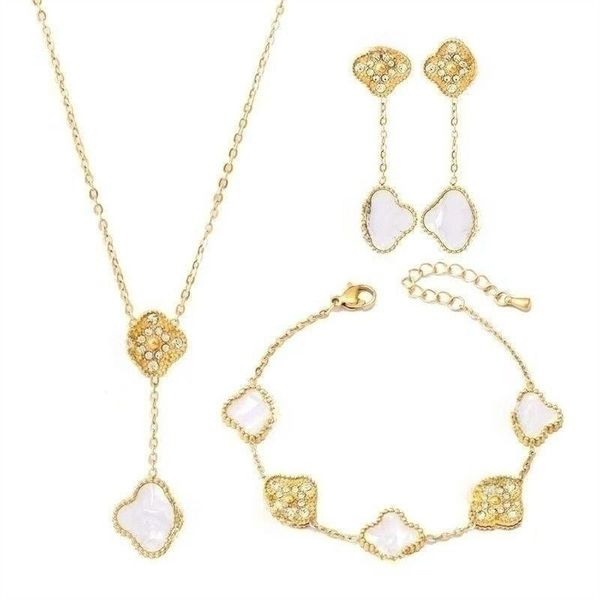 lucky clover sets necklace pendant earrings bracelet 18k gold plated charm simple cute jewelry for mother's day thanksgiving day valent, Silver
lucky clover sets necklace pendant earrings bracelet 18k gold plated charm simple cute jewelry for mother's day thanksgiving day valent, Silver
