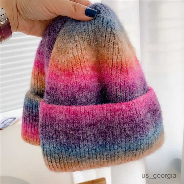 caps 2023 new rainbow winter knitting beanies hats for women warm rabbit hat female gradient tie dye striped ski hat r230628, Blue;gray
caps 2023 new rainbow winter knitting beanies hats for women warm rabbit hat female gradient tie dye striped ski hat r230628, Blue;gray