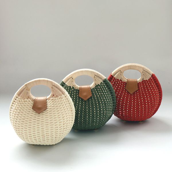 evening bags holiday shell handbags personality cute rattan bag casual small round tote woven female fashion beach bag 230627
evening bags holiday shell handbags personality cute rattan bag casual small round tote woven female fashion beach bag 230627