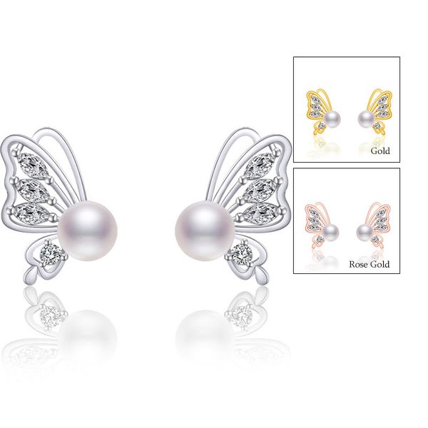 luxury cz diamond pearl butterflly earrings 2023 new designer earrings for women party jewelry gift aaa cubic zirconia ear studs, Golden;silver
luxury cz diamond pearl butterflly earrings 2023 new designer earrings for women party jewelry gift aaa cubic zirconia ear studs, Golden;silver