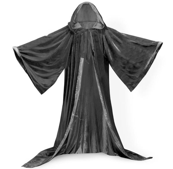 new stock black cape hooded cloak wizard robes costumes lined in 7 colors satinwedding cloak3192731, White
new stock black cape hooded cloak wizard robes costumes lined in 7 colors satinwedding cloak3192731, White