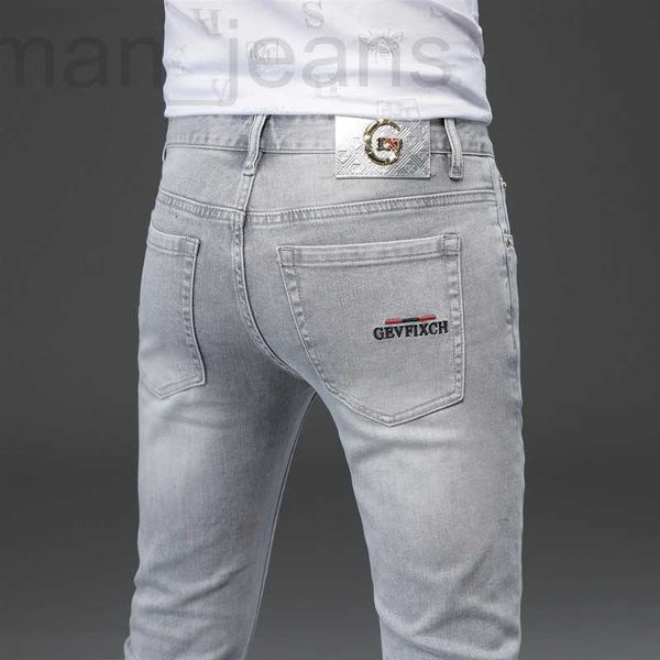 men's jeans designer 2022 autumn new product: light luxury european jeans for men, slim fit, small feet, elastic pants gray, versatile, Blue
men's jeans designer 2022 autumn new product: light luxury european jeans for men, slim fit, small feet, elastic pants gray, versatile, Blue