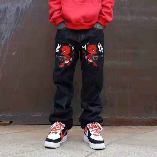mens jeans american street little devil retro y2k niche print black denim hiphop hip hop loose straight fried trousers 220831 38iuz, Blue
mens jeans american street little devil retro y2k niche print black denim hiphop hip hop loose straight fried trousers 220831 38iuz, Blue