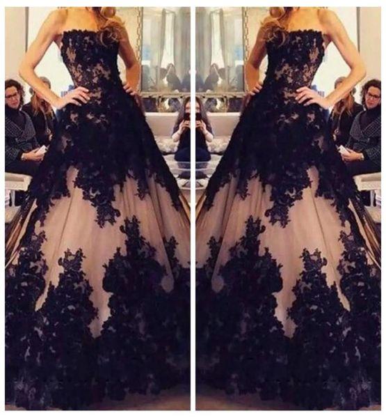 2019 strapless black lace appliques aline prom dresses modest lace up back long vestidos de soiree customized evening party gowns7746031
2019 strapless black lace appliques aline prom dresses modest lace up back long vestidos de soiree customized evening party gowns7746031