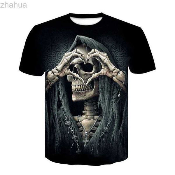 new summer print horror skull 3d men's t-shirt casual men's clothing printing, White;black
new summer print horror skull 3d men's t-shirt casual men's clothing printing, White;black
