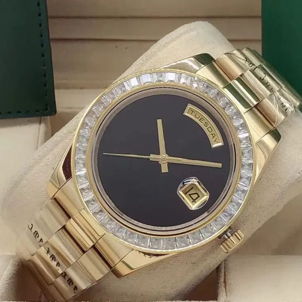 men's 41mm diamond watch dual calendar wristwatch automatic mechanical men's business waterproof folding buckle moissanite watch, Slivery;golden
men's 41mm diamond watch dual calendar wristwatch automatic mechanical men's business waterproof folding buckle moissanite watch, Slivery;golden