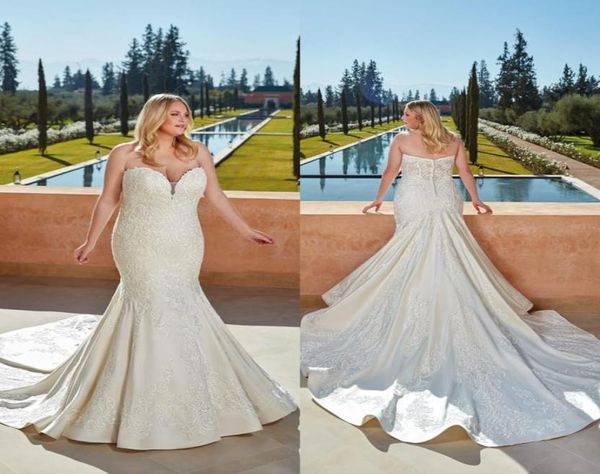 eddy k mermaid wedding dresses 2021 appliqued satin sweetheart beach wedding dress sweep train customize vestidos de novia9099545, White
eddy k mermaid wedding dresses 2021 appliqued satin sweetheart beach wedding dress sweep train customize vestidos de novia9099545, White