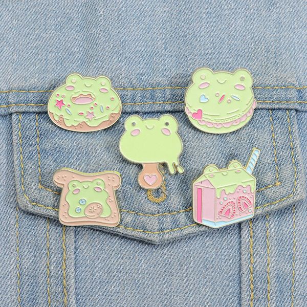 frog enamel pins custom donut brooches lapel badges animal jewelry gift for kids friends, Blue
frog enamel pins custom donut brooches lapel badges animal jewelry gift for kids friends, Blue