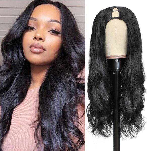 14~30 inch upgrade glueless v part synthetic wig body wave wigs 150% density natural color, Black;brown
14~30 inch upgrade glueless v part synthetic wig body wave wigs 150% density natural color, Black;brown