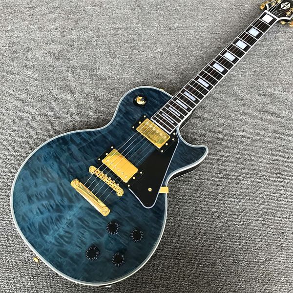 custom shop, caston big flower transparent black and blue electric guitar, rosewood fingerboard, gold hardware, ing
custom shop, caston big flower transparent black and blue electric guitar, rosewood fingerboard, gold hardware, ing