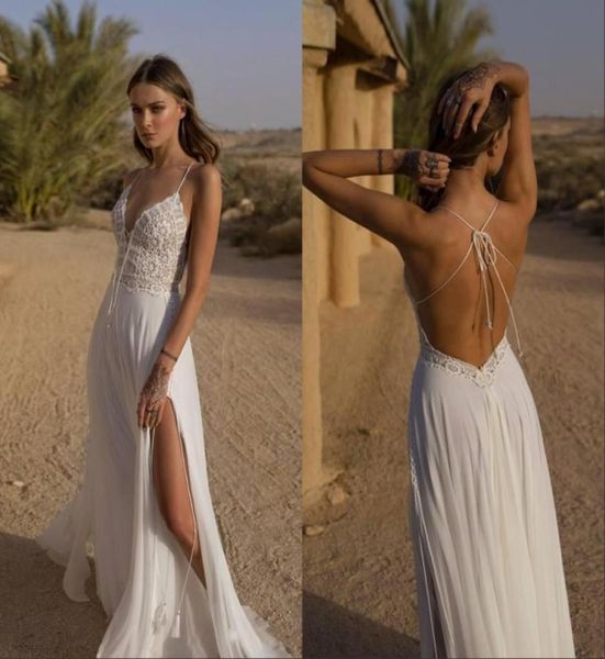 custom made summer boho wedding dresses spaghetti lace chiffon thigh high slit beach bridal gowns wedding dress7022332, White
custom made summer boho wedding dresses spaghetti lace chiffon thigh high slit beach bridal gowns wedding dress7022332, White