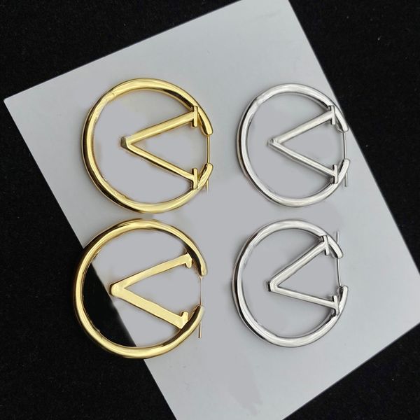fashionable round inside v women's luxury big gold ring earrings girl earnail set designer jewelry earrings valentine's day, Golden
fashionable round inside v women's luxury big gold ring earrings girl earnail set designer jewelry earrings valentine's day, Golden