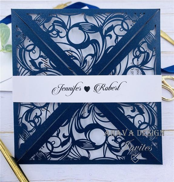 intricate dark navy lace laser cut folded wedding invitation handmade personalized invites with envelopes personalized invitation6769838, Black
intricate dark navy lace laser cut folded wedding invitation handmade personalized invites with envelopes personalized invitation6769838, Black