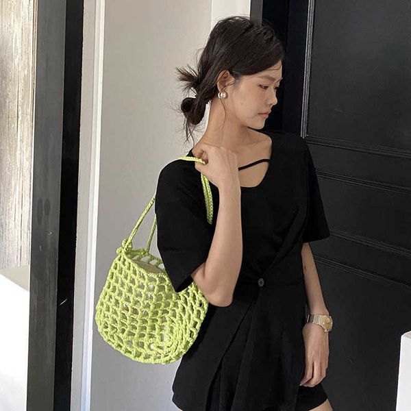 new style hand woven fabric bag with hollowed out underarm bag and summer straw woven bag
new style hand woven fabric bag with hollowed out underarm bag and summer straw woven bag
