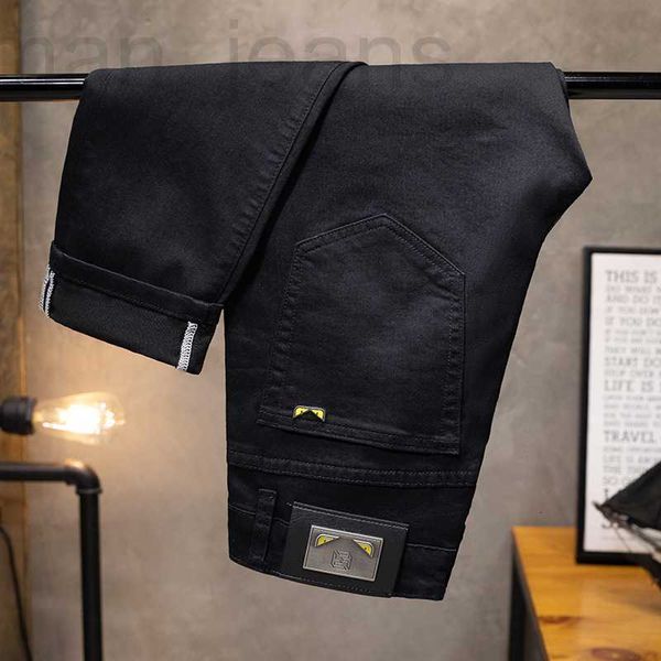 men's jeans designer chaopai pure black elastic slim fit small feet for spring/summer thin versatile straight leg long pants jrva, Blue
men's jeans designer chaopai pure black elastic slim fit small feet for spring/summer thin versatile straight leg long pants jrva, Blue
