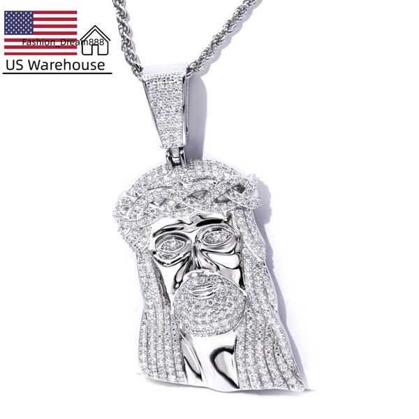 us warehouse dropshipping 925 silver gold plated iced out vvvs moissanite jesus pendant men hiphop necklace
us warehouse dropshipping 925 silver gold plated iced out vvvs moissanite jesus pendant men hiphop necklace