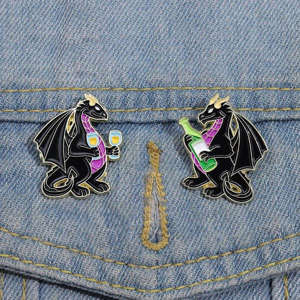 dragon enamel pins custom funny animal and drink brooches lapel badges cartoon jewelry gift for kids friends, Blue
dragon enamel pins custom funny animal and drink brooches lapel badges cartoon jewelry gift for kids friends, Blue