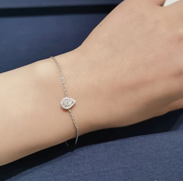 luxury chain brand designer s925 sterling silver water drop triangle zircon charm chain bracelet for women wit box, Black
luxury chain brand designer s925 sterling silver water drop triangle zircon charm chain bracelet for women wit box, Black