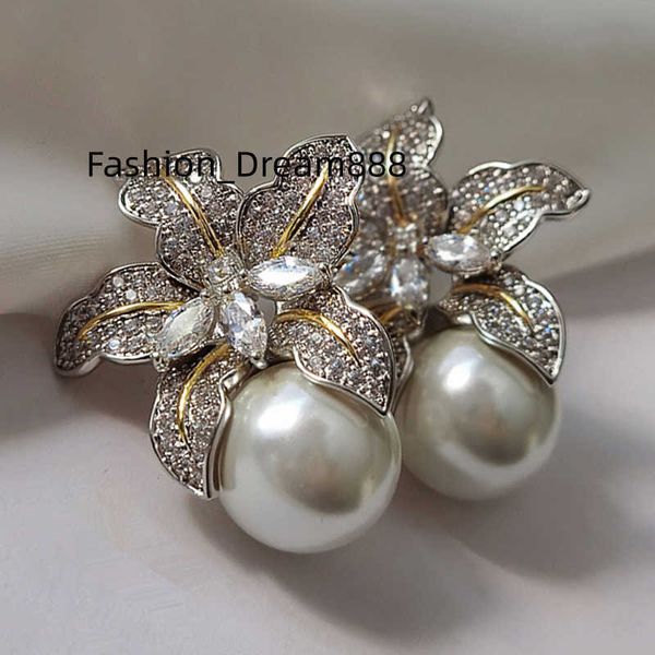 caoshi wholesale price flower earrings women luxury inlaid sparkling cz stone silver color wedding bridal pearl earrings
caoshi wholesale price flower earrings women luxury inlaid sparkling cz stone silver color wedding bridal pearl earrings