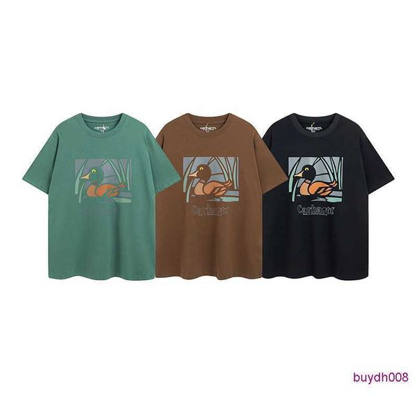 fashion men's and women's t-shirt tooling brand carhart new work clothes outdoor duck print loose couples round neck short sleeved, White;black
fashion men's and women's t-shirt tooling brand carhart new work clothes outdoor duck print loose couples round neck short sleeved, White;black