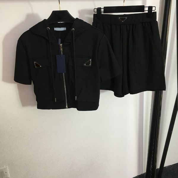 double pocket designer tracksuits ladies cotton coats shorts street style sport tracksuit personality breathable casual shorts, Black
double pocket designer tracksuits ladies cotton coats shorts street style sport tracksuit personality breathable casual shorts, Black