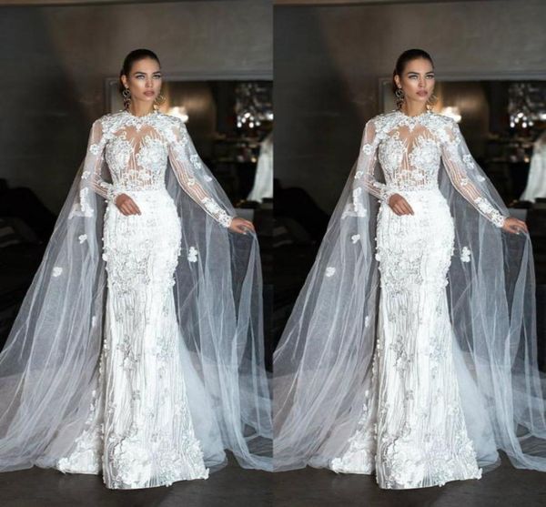 fabulous mermaid wedding dresses with cape jewel neck 3d lace bridal gown vestidos dubai long sleeve beach wedding dress plus size4241062, White
fabulous mermaid wedding dresses with cape jewel neck 3d lace bridal gown vestidos dubai long sleeve beach wedding dress plus size4241062, White