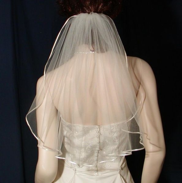 new tulle luxury selling amazing real picture one layer ribbon edge wedding veils white ivory shoulder length al9107106, Black
new tulle luxury selling amazing real picture one layer ribbon edge wedding veils white ivory shoulder length al9107106, Black